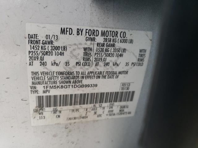 Photo 11 VIN: 1FM5K8GT1DGB99339 - FORD EXPLORER 