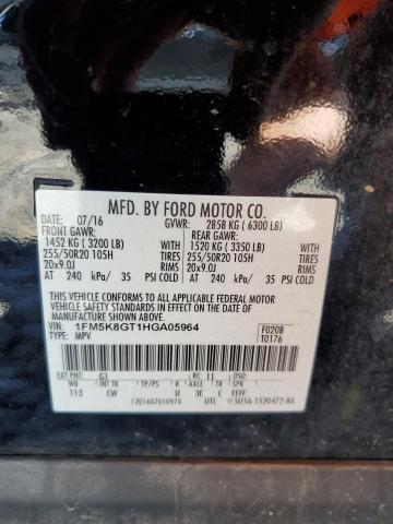 Photo 12 VIN: 1FM5K8GT1HGA05964 - FORD EXPLORER 