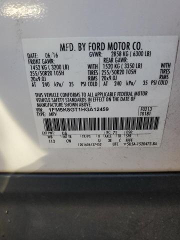 Photo 12 VIN: 1FM5K8GT1HGA12459 - FORD EXPLORER S 