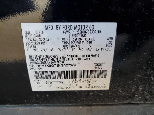 Photo 12 VIN: 1FM5K8GT1HGA27379 - FORD EXPLORER S 