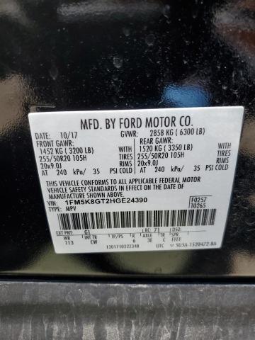 Photo 11 VIN: 1FM5K8GT2HGE24390 - FORD EXPLORER 