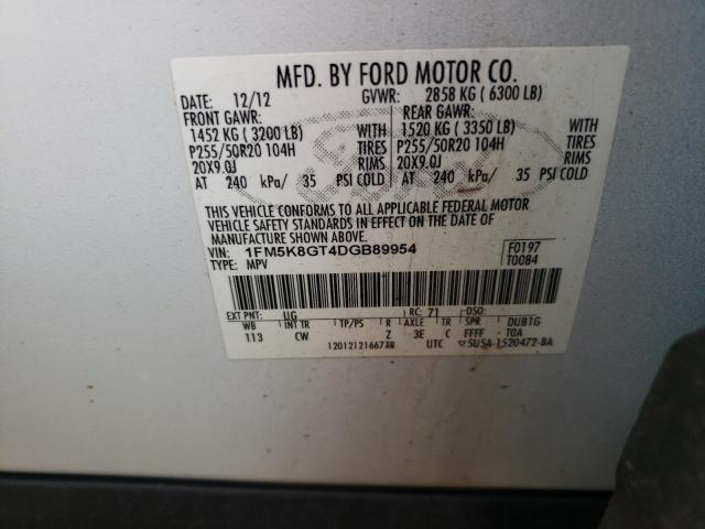 Photo 11 VIN: 1FM5K8GT4DGB89954 - FORD EXPLORER 