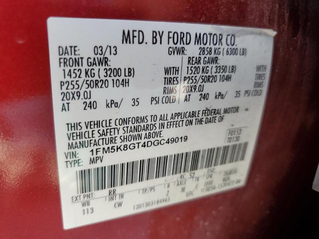 Photo 12 VIN: 1FM5K8GT4DGC49019 - FORD EXPLORER S 