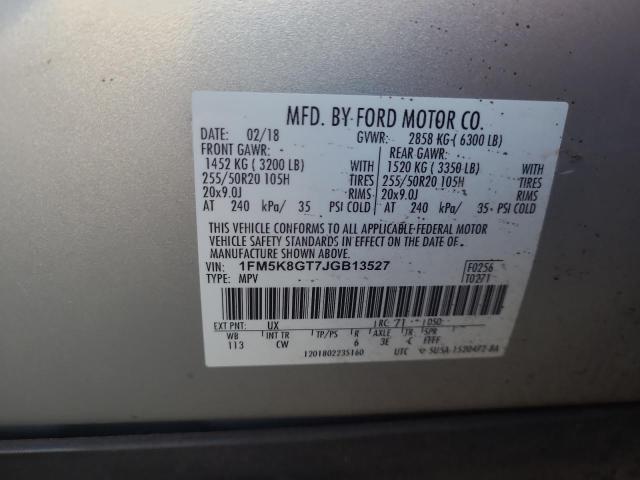 Photo 12 VIN: 1FM5K8GT7JGB13527 - FORD EXPLORER 