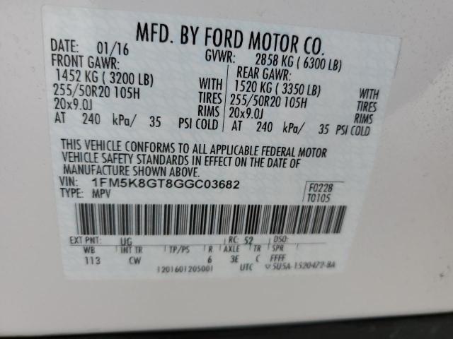 Photo 12 VIN: 1FM5K8GT8GGC03682 - FORD EXPLORER S 