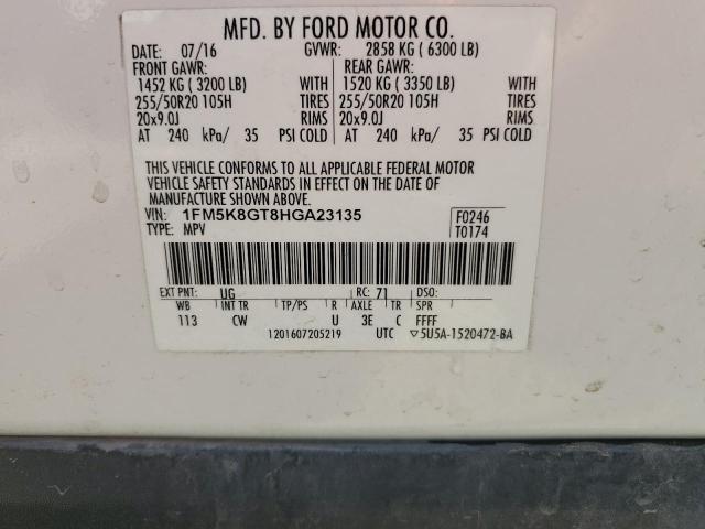 Photo 12 VIN: 1FM5K8GT8HGA23135 - FORD EXPLORER S 