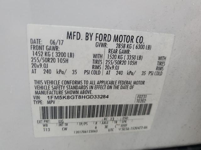 Photo 13 VIN: 1FM5K8GT8HGD33284 - FORD EXPLORER S 