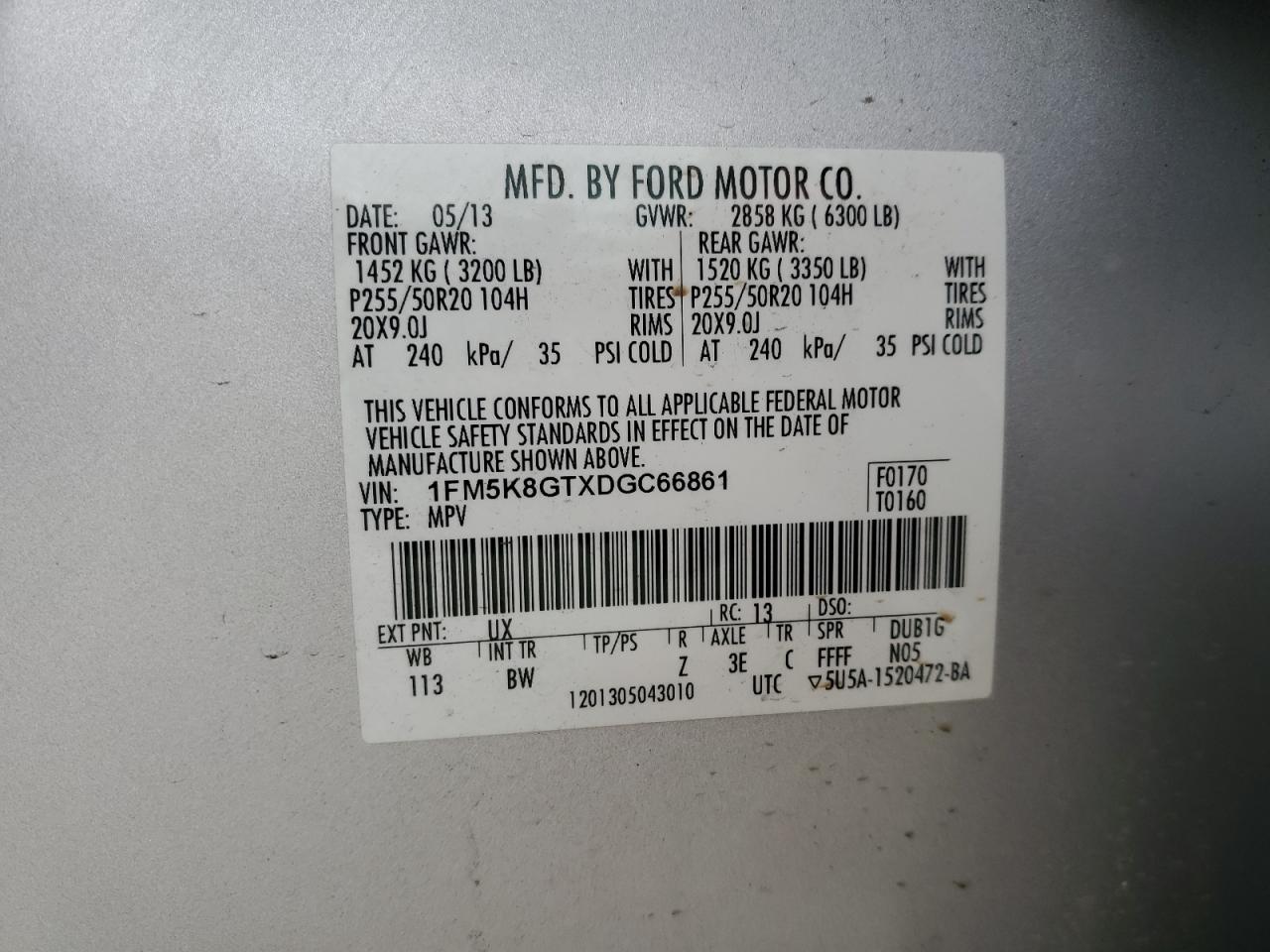 Photo 12 VIN: 1FM5K8GTXDGC66861 - FORD EXPLORER 