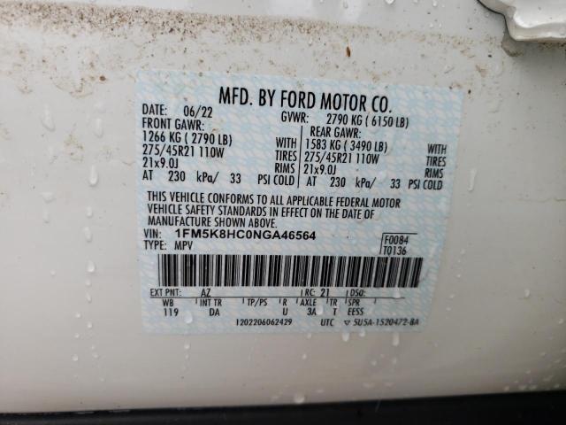 Photo 9 VIN: 1FM5K8HC0NGA46564 - FORD EXPLORER P 