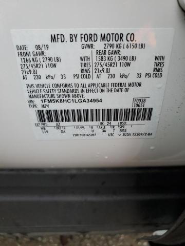 Photo 13 VIN: 1FM5K8HC1LGA34954 - FORD EXPLORER P 