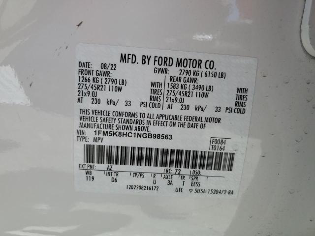 Photo 13 VIN: 1FM5K8HC1NGB98563 - FORD EXPLORER P 