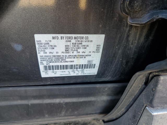 Photo 11 VIN: 1FM5K8HC4LGB21585 - FORD EXPLORER P 