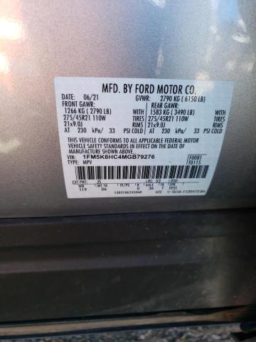 Photo 12 VIN: 1FM5K8HC4MGB79276 - FORD EXPLORER P 