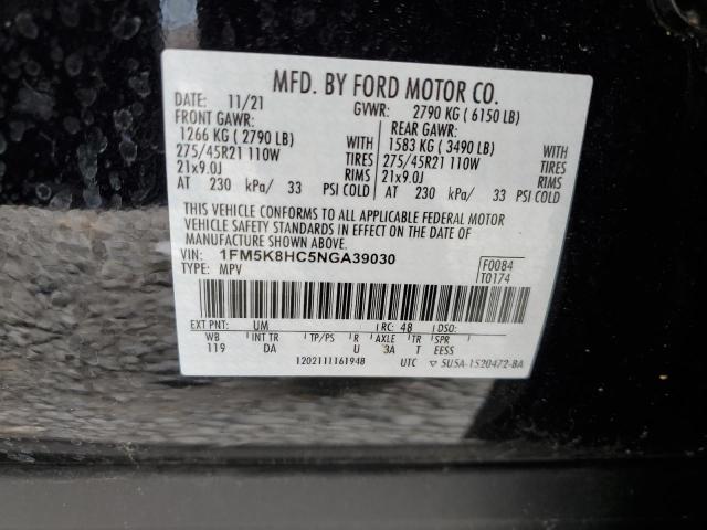 Photo 12 VIN: 1FM5K8HC5NGA39030 - FORD EXPLORER P 