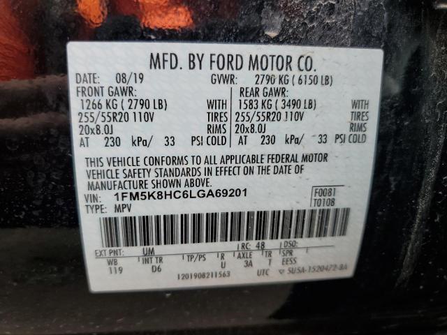 Photo 12 VIN: 1FM5K8HC6LGA69201 - FORD EXPLORER P 