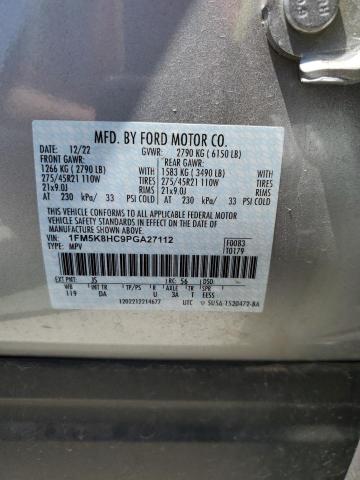 Photo 11 VIN: 1FM5K8HC9PGA27112 - FORD EXPLORER P 