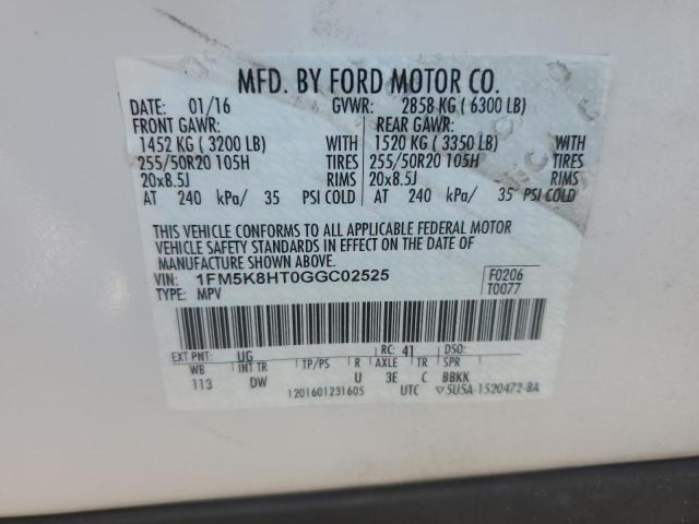 Photo 11 VIN: 1FM5K8HT0GGC02525 - FORD EXPLORER 