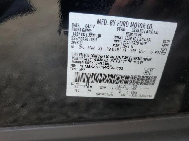 Photo 13 VIN: 1FM5K8HT1HGC90003 - FORD EXPLORER P 