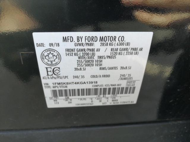 Photo 9 VIN: 1FM5K8HT4KGA13918 - FORD EXPLORER P 