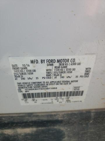 Photo 12 VIN: 1FM5K8HT6HGB11955 - FORD EXPLORER P 