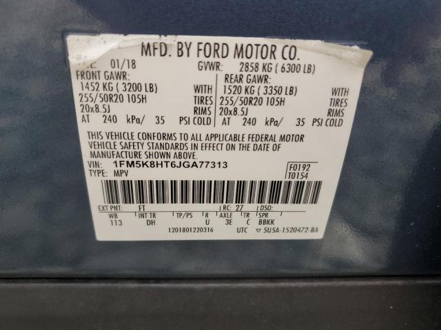 Photo 12 VIN: 1FM5K8HT6JGA77313 - FORD EXPLORER P 