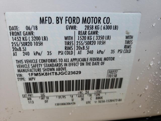 Photo 13 VIN: 1FM5K8HT8JGC23629 - FORD EXPLORER P 