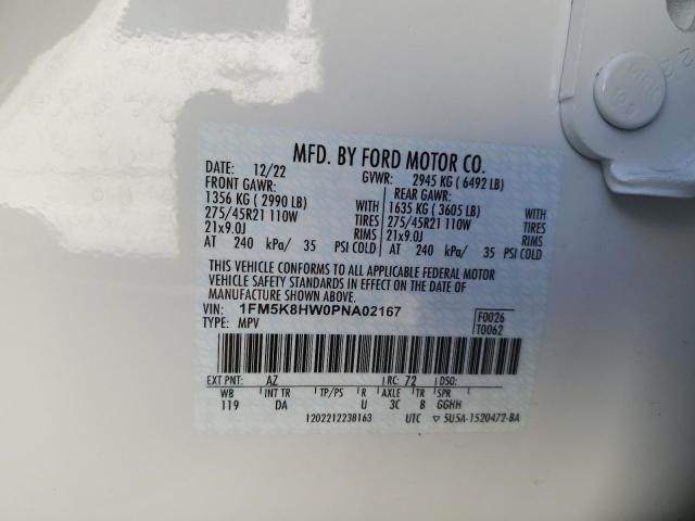 Photo 12 VIN: 1FM5K8HW0PNA02167 - FORD EXPLORER P 