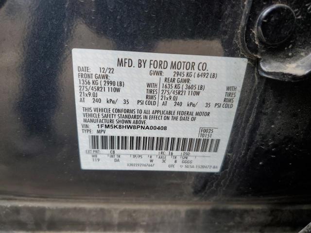 Photo 12 VIN: 1FM5K8HW8PNA00408 - FORD EXPLORER P 