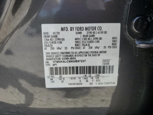 Photo 13 VIN: 1FM5K8LC6NGB97237 - FORD EXPLORER K 