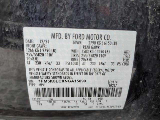 Photo 13 VIN: 1FM5K8LCXNGA15099 - FORD EXPLORER K 