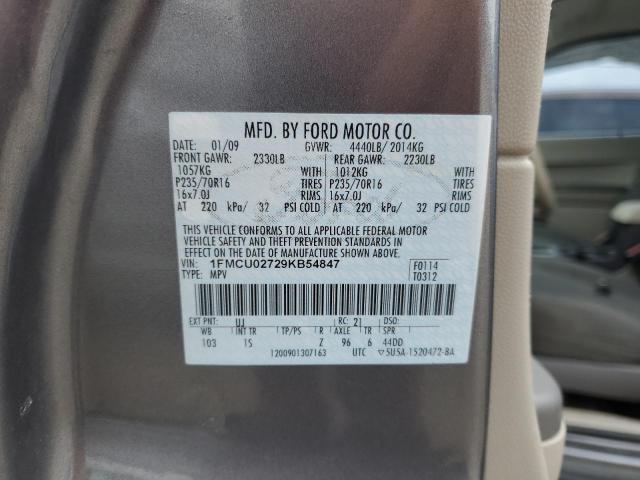 Photo 12 VIN: 1FMCU02729KB54847 - FORD ESCAPE 