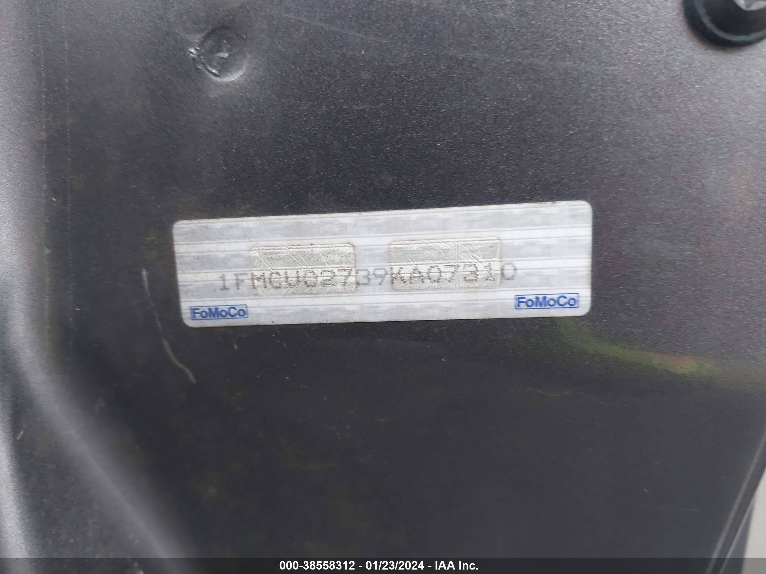 Photo 8 VIN: 1FMCU02739KA07310 - FORD ESCAPE 