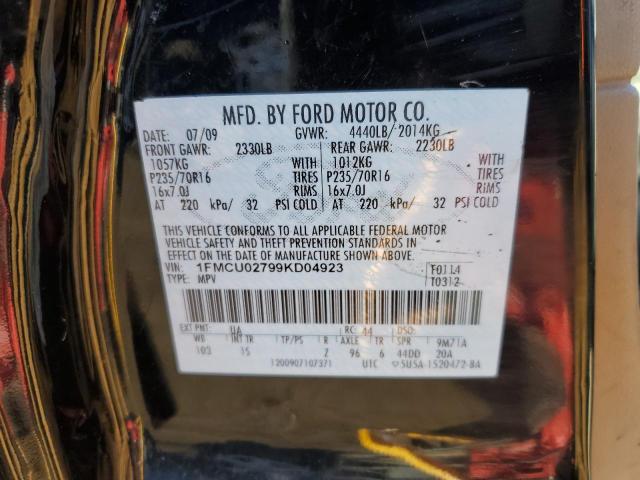 Photo 12 VIN: 1FMCU02799KD04923 - FORD ESCAPE 