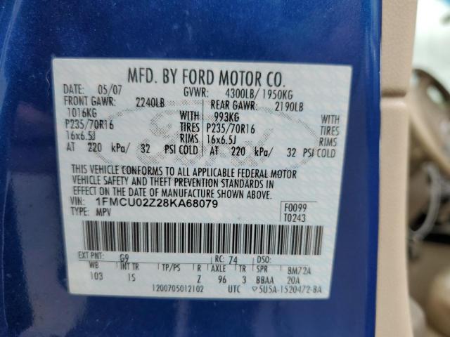 Photo 12 VIN: 1FMCU02Z28KA68079 - FORD ESCAPE 