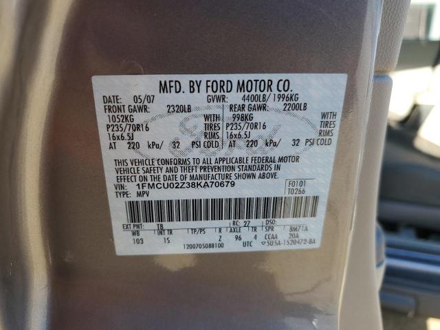 Photo 13 VIN: 1FMCU02Z38KA70679 - FORD ESCAPE 