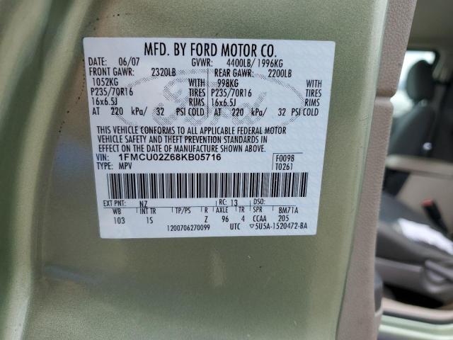 Photo 11 VIN: 1FMCU02Z68KB05716 - FORD ESCAPE 