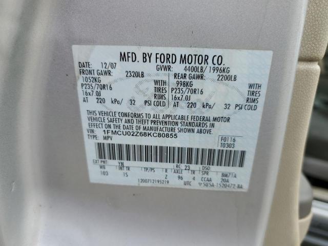 Photo 12 VIN: 1FMCU02Z68KC80855 - FORD ESCAPE 