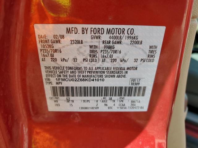 Photo 11 VIN: 1FMCU02Z68KD41010 - FORD ESCAPE 