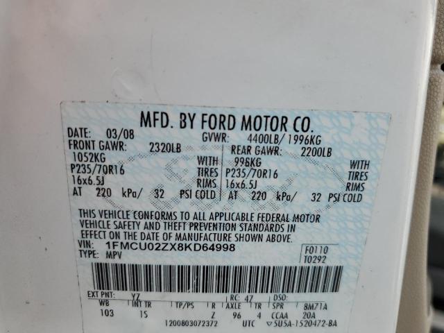 Photo 13 VIN: 1FMCU02ZX8KD64998 - FORD ESCAPE 