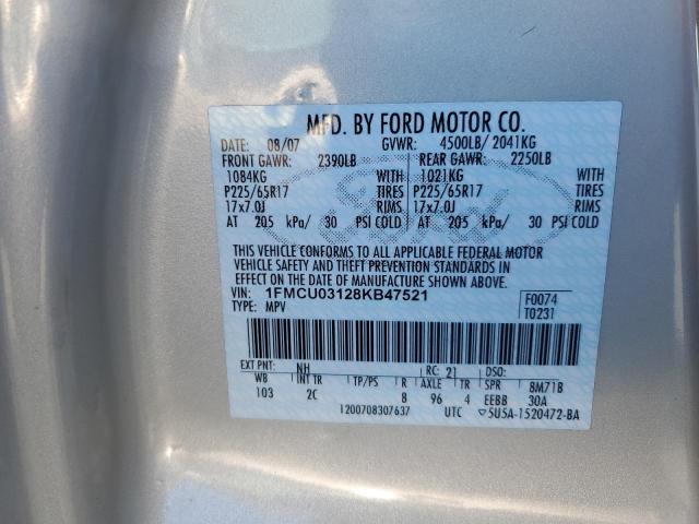 Photo 12 VIN: 1FMCU03128KB47521 - FORD ESCAPE XLT 