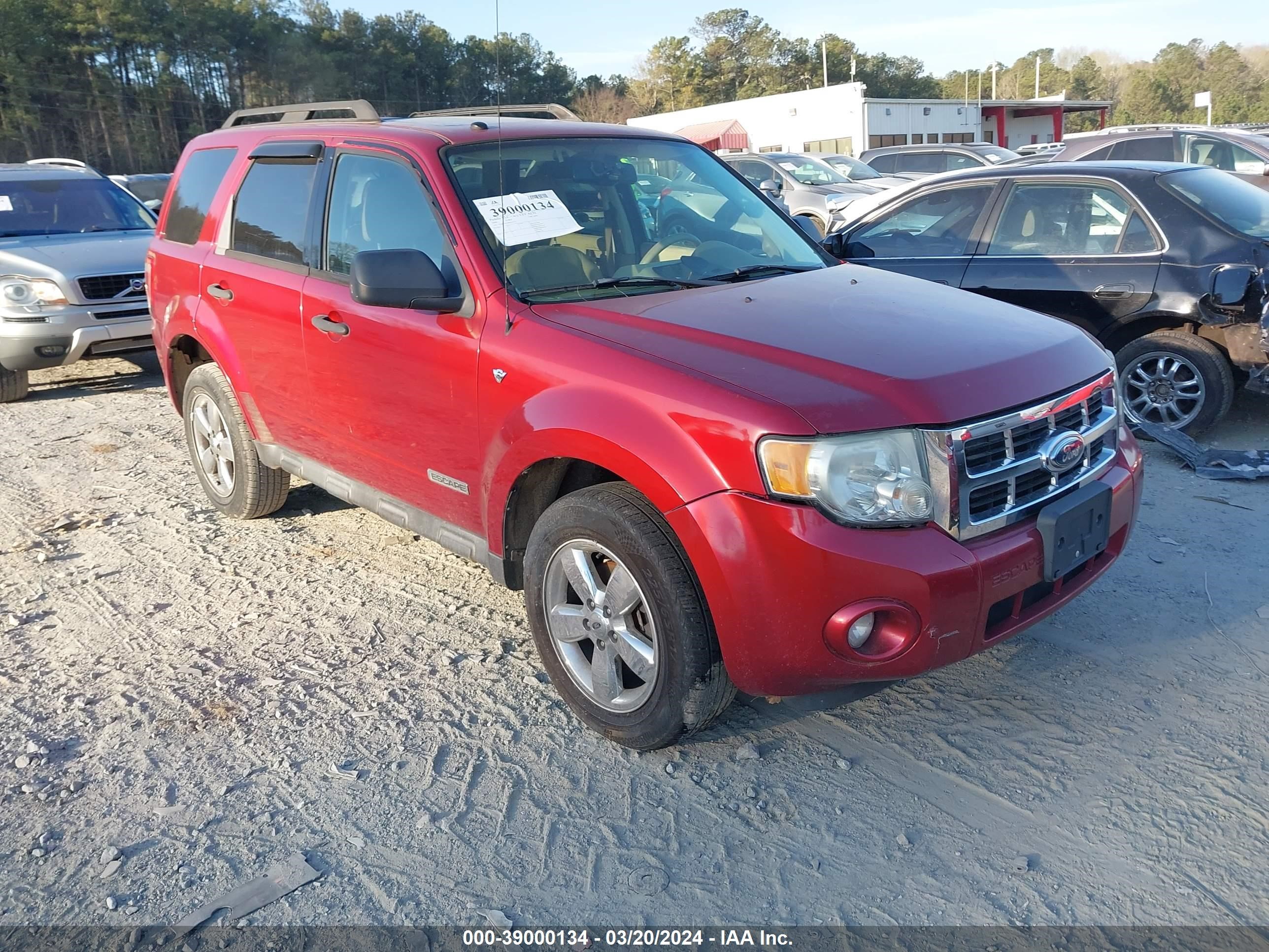 Photo 0 VIN: 1FMCU03138KB33725 - FORD ESCAPE 