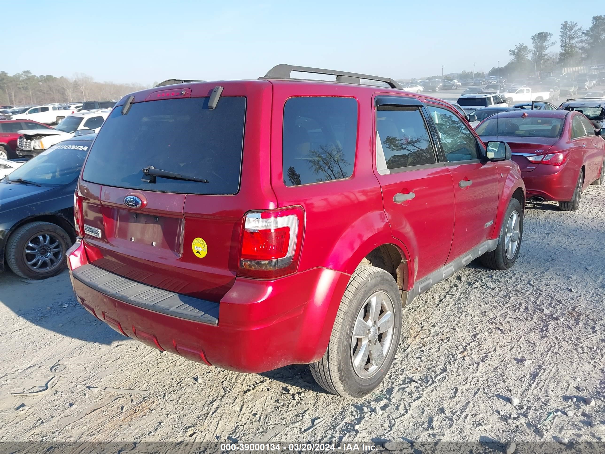 Photo 3 VIN: 1FMCU03138KB33725 - FORD ESCAPE 