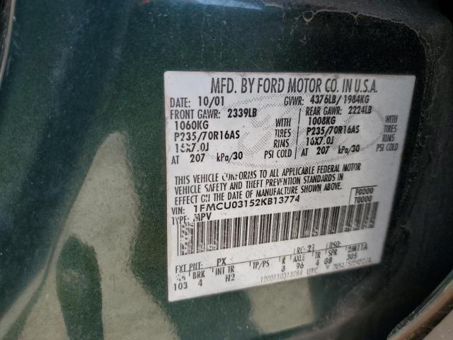 Photo 12 VIN: 1FMCU03152KB13774 - FORD ESCAPE XLT 