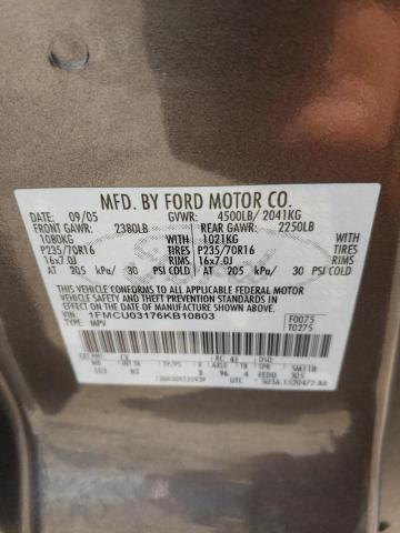 Photo 12 VIN: 1FMCU03176KB10803 - FORD ESCAPE 