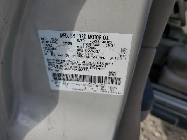 Photo 12 VIN: 1FMCU03178KB51144 - FORD ESCAPE XLT 