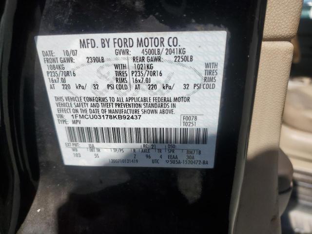 Photo 12 VIN: 1FMCU03178KB92437 - FORD ESCAPE 