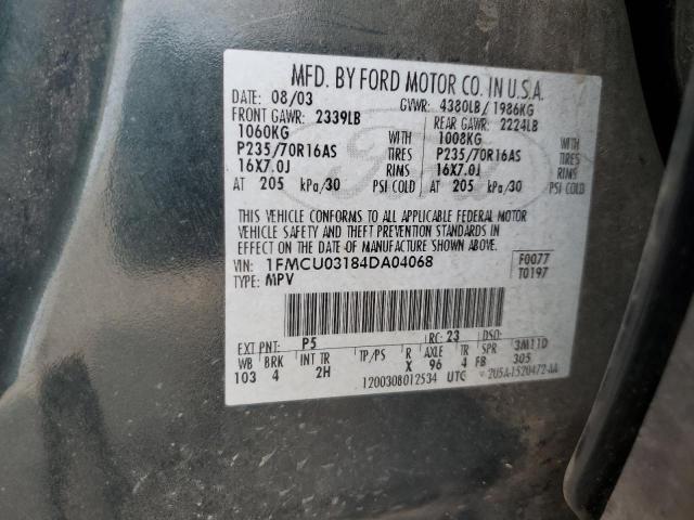 Photo 12 VIN: 1FMCU03184DA04068 - FORD ESCAPE XLT 