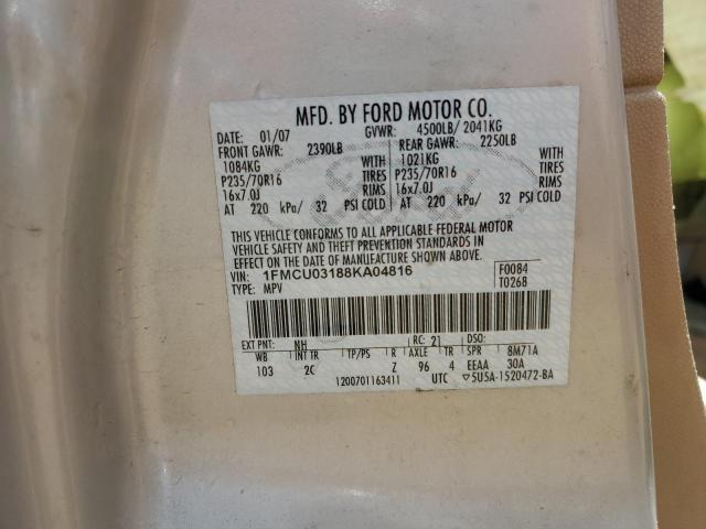 Photo 11 VIN: 1FMCU03188KA04816 - FORD ESCAPE XLT 