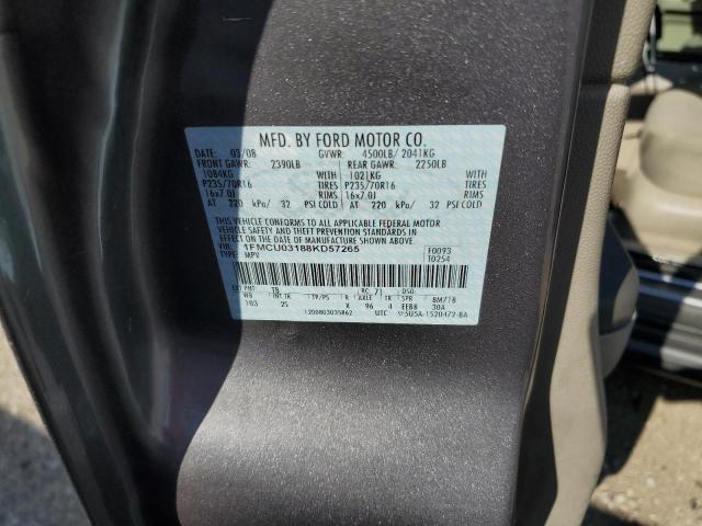 Photo 12 VIN: 1FMCU03188KD57265 - FORD ESCAPE XLT 