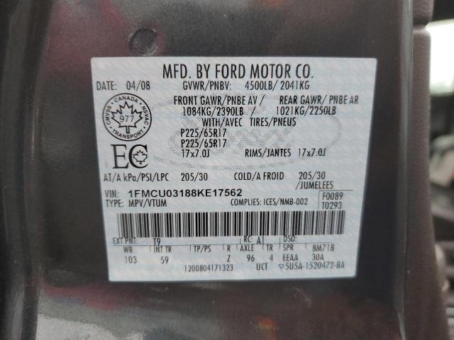 Photo 12 VIN: 1FMCU03188KE17562 - FORD ESCAPE 